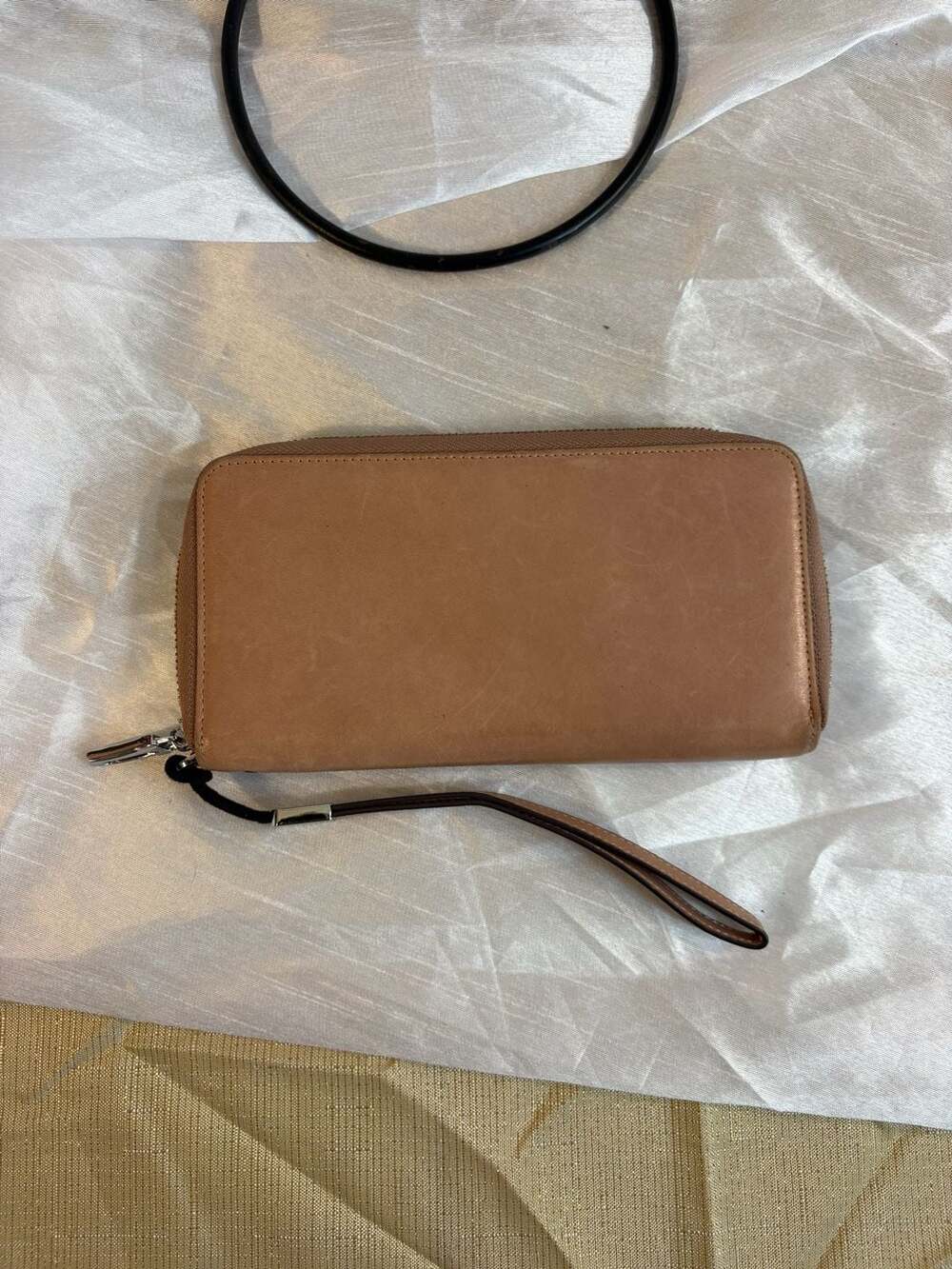 Lavemi RFID Wallet pink Leather Zip Around Wristlet Clutch